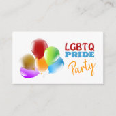 Regenboogballonnen, LGBTQ Pride Party nodigt Kaart (Voorkant)