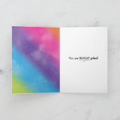 Regenboogballonnen met een oogbolkaart kaart (Binnen)