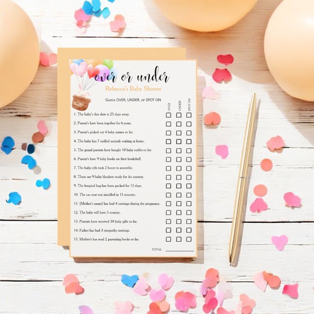 Regenboogballonnen onder de douche raden spel (Creator heeft geüpload)