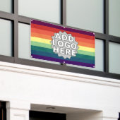 regenboogbanner spandoek (Buitenkant Gebouw)