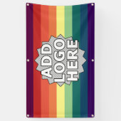 regenboogbanner spandoek (Verticaal)