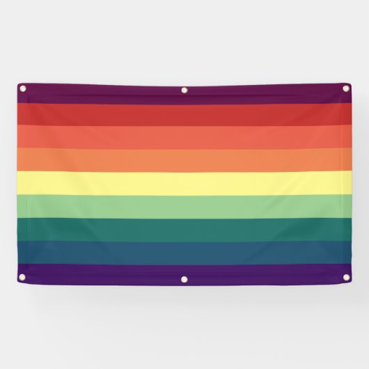 regenboogbanner spandoek (Horizontaal)
