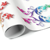 regenboogbarokelement cadeaupapier (Rol Hoek)