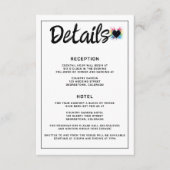 Regenboogbarst Informatiekaartje (Voorkant)