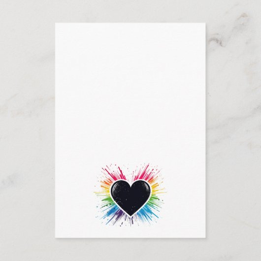 Regenboogbarst Informatiekaartje (Achterkant)