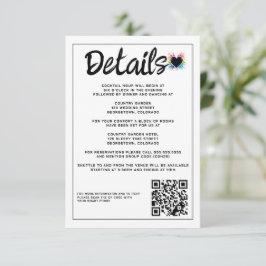 Regenboogbarst Informatiekaartje