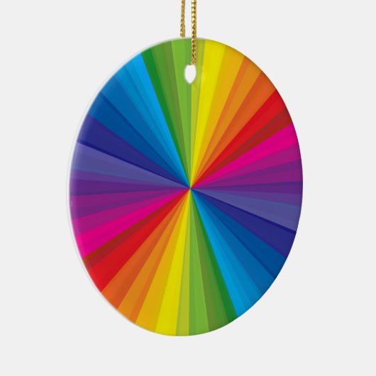 Regenboogbarst Keramisch Ornament (Rechts)