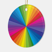 Regenboogbarst Keramisch Ornament (Links)