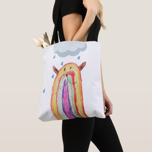 RegenboogBeer Canvas tas (Dichtbij)