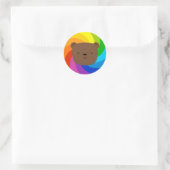RegenboogBeer Ronde Sticker (Tas)