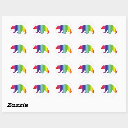 RegenboogBeer Ronde Sticker (Vel)