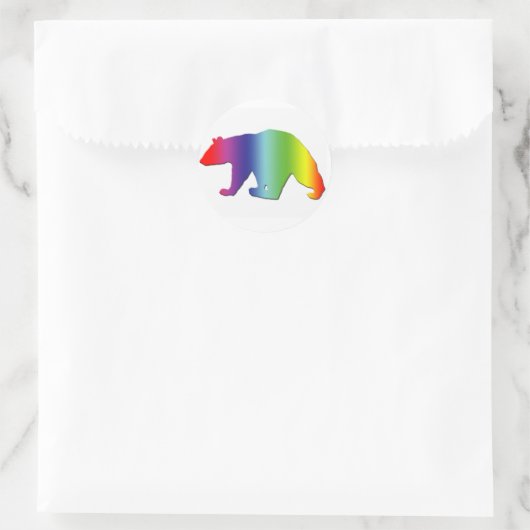 RegenboogBeer Ronde Sticker (Tas)