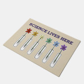 Regenboogbekeraar met blote wetenschappen hier deurmat (Schuin)