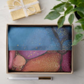 Regenboogbeltextuur Vloeibare Kunst Tissuepapier (Geschenk)