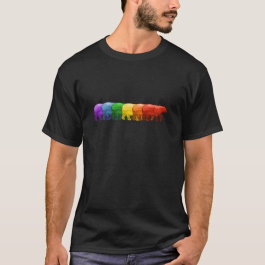 RegenboogBeren v3 T-shirt (Voorkant)