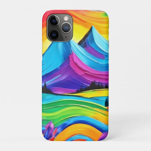 Regenboogberg Majesteitelijke Kunst Case-Mate iPhone Case (Achterkant)