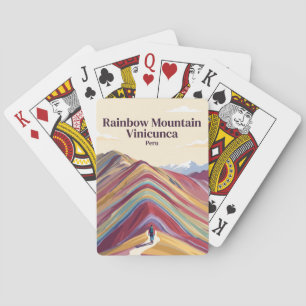 Regenboogberg Vinicunca Peru Pokerkaarten