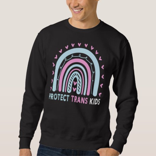 Regenboogbescherming TransKinder Transgender Pride Trui (Voorkant)
