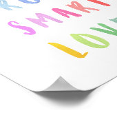 Regenboogbevestiging Kinder kinderkamer Poster (Hoek)