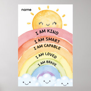 Regenboogbevestigingen Poster