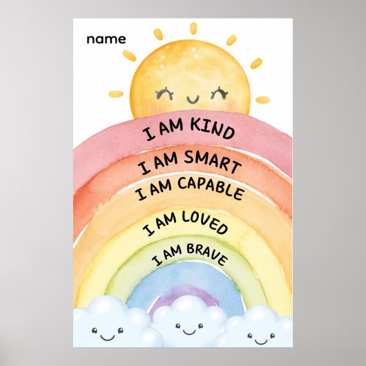 Regenboogbevestigingen Poster (Voorkant)