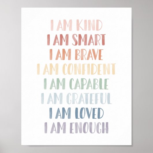 Regenboogbevestigingen voor kinderkamerdecoratie poster (Voorkant)