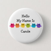 Regenboogbezit Ronde Button 5,7 Cm (Voorkant)