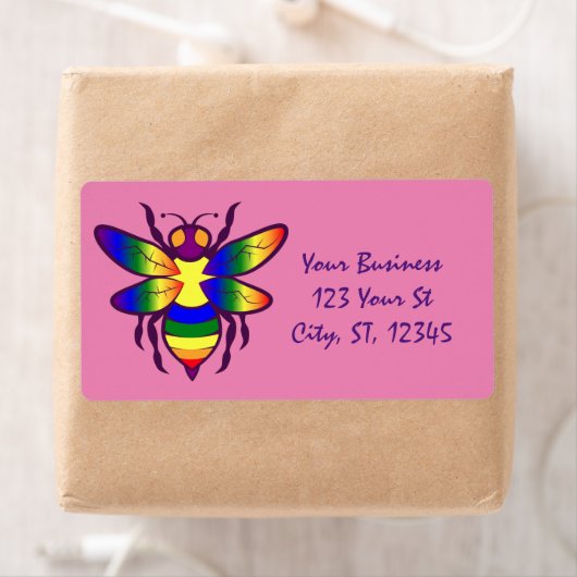 Regenboogbijen Thunder_Cove Etiket (Insitu)