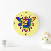 Regenboogbijen Thunder_Cove Grote Klok (Huis)