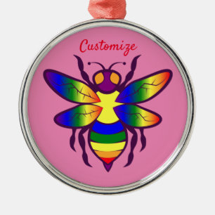 Regenboogbijen Thunder_Cove Metalen Ornament