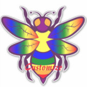 Regenboogbijen Thunder_Cove Sticker (Voorkant)