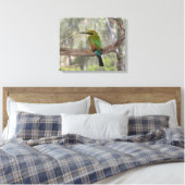 Regenboogbijeneter vogel, Australië Canvas Afdruk (Insitu (Slaapkamer))