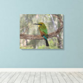 Regenboogbijeneter vogel, Australië Canvas Afdruk (Insitu (Houten vloer))