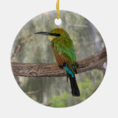 Regenboogbijeneter vogel, Australië Keramisch Ornament (Achterkant)