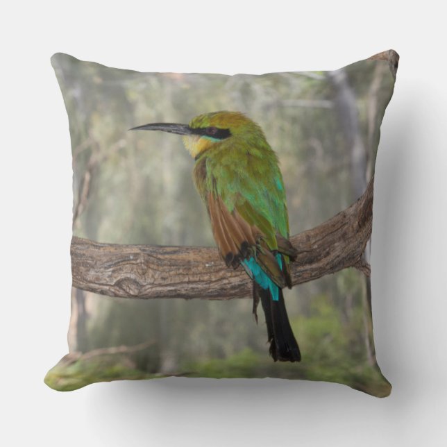 Regenboogbijeneter vogel, Australië Kussen (Voorkant)
