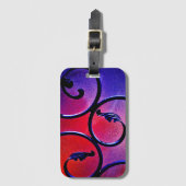 Regenboogbladeren Bagagelabel (Voorkant (verticaal))