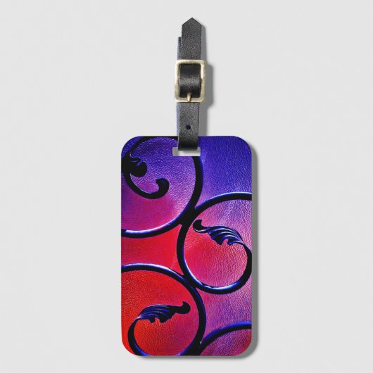 Regenboogbladeren Bagagelabel (Voorkant (verticaal))