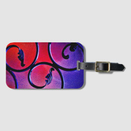 Regenboogbladeren Bagagelabel