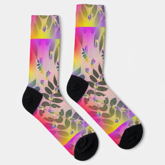 Regenboogbladeren Sokken (Rechts)