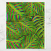 Regenboogbladeren Wijn Etiket (Enkel label)