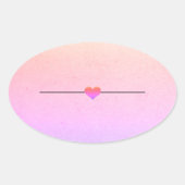 Regenboogblanco, klassieke ronde sticker (Voorkant)