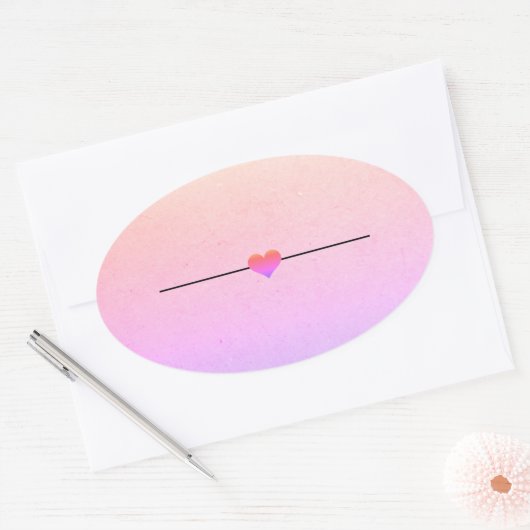 Regenboogblanco, klassieke ronde sticker (Envelop)