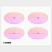 Regenboogblanco, klassieke ronde sticker (Vel)