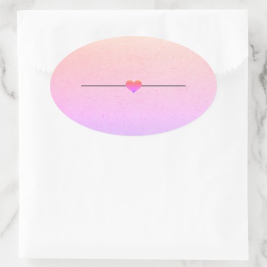 Regenboogblanco, klassieke ronde sticker (Tas)