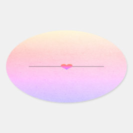 Regenboogblanco, klassieke ronde sticker