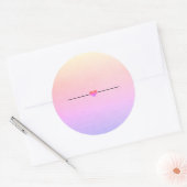 Regenboogblanco Ronde Sticker (Envelop)