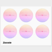 Regenboogblanco Ronde Sticker (Vel)