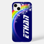 Regenboogblauw sterrenhemel Case-Mate iPhone case (Achterkant)