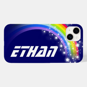 Regenboogblauw sterrenhemel Case-Mate iPhone 14 plus hoesje