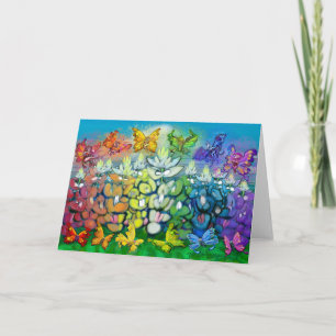 Regenboogblauwe Kaart